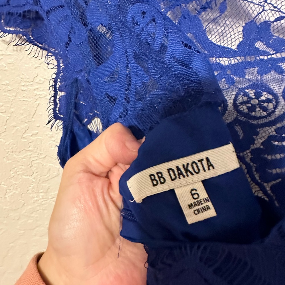 Lace cap sleeve dress by BB DAKOTA  size 6 - Picture 3 of 6